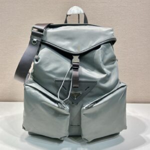 高仿Prada男士雙肩包系列2VZ108灰色免檢版