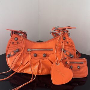 高仿Balenciaga*LeCagole系列餃子包橙色S