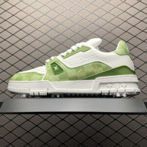 高仿LV*Trainer系列1ACRCL休閒鞋棋盤格綠純原版本