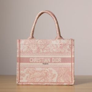 高仿Dior*BookTote系列粉色茹伊手袋