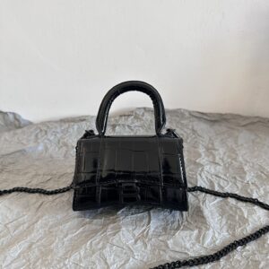高仿Balenciaga*Nano系列迷你沙漏包純黑