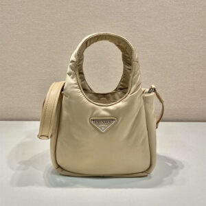 高仿Prada單肩手提袋1BA359卡其色免檢版