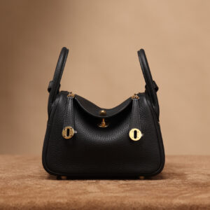 原廠品質高仿HermesLindy單肩包黑金款