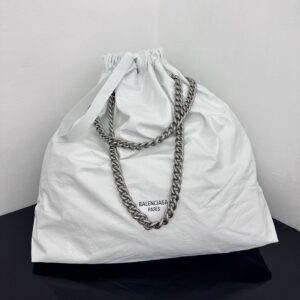 高仿Balenciaga2023Crushtote褶皺牛皮手拎袋大號