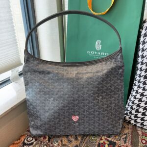高仿Goyard托特包購物袋2023年新款灰色