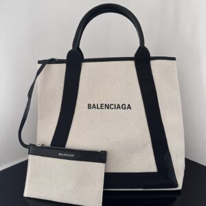 高仿BalenciagaNavyCabas帆布托特包35CM