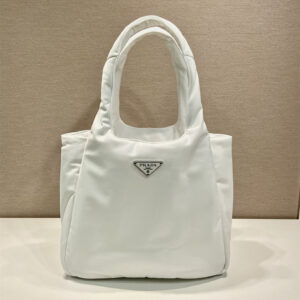 高仿Prada手提袋1BG449霧藍大號免檢版