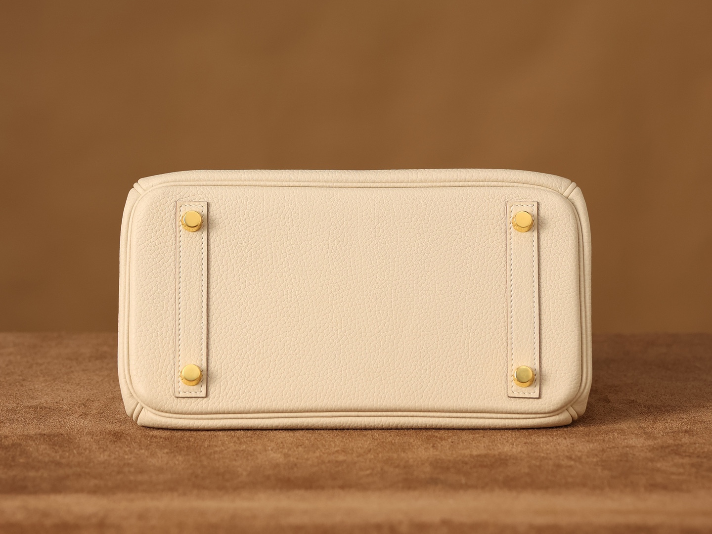 高仿真皮HermesBirkin25柏金包正品級別奶昔金扣 - Image 7