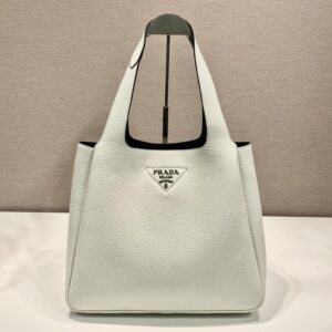 高仿Prada*Tote系列菜籃子1BG338大號白色免檢版