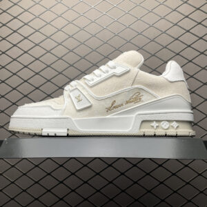 高仿LV*Trainer系列1AC689休閒鞋米色純原版本