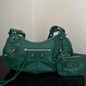 高仿Balenciaga*LeCagole系列餃子包綠色S
