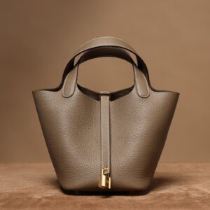 高仿Hermes*PicotinLock18大象灰金扣免檢版