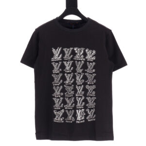 高仿LV*SS22系列1A8GV6多結構LOGOT恤黑色