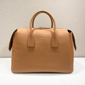 高仿Prada手提旅行袋2VC035焦糖色免檢版