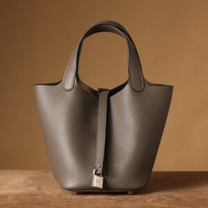 高仿A貨HermesPicotinLock18系列菜籃子錫器灰銀扣