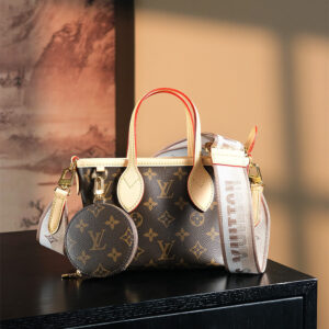 高仿LV*NeverfullBB系列M46705托特斜挎包免檢版