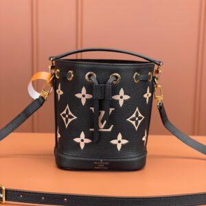 高仿LV*NanoNoe系列水桶袋M46291黑色免檢版